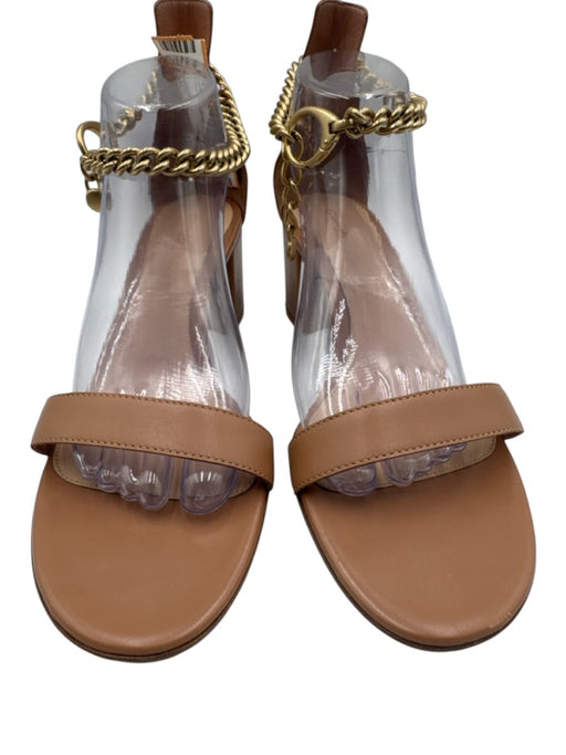 Gianvito Rossi Shoe Size 41 Nude Pink Leather Chainlink Sandals Nude Pink / 41