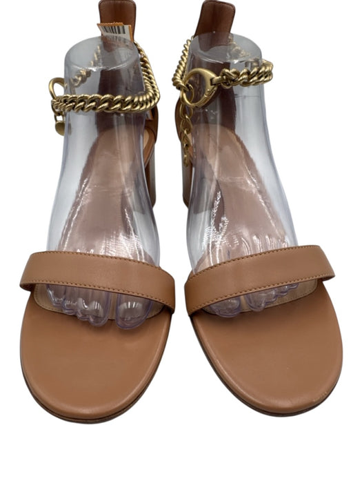 Gianvito Rossi Shoe Size 41 Nude Pink Leather Chainlink Sandals Nude Pink / 41