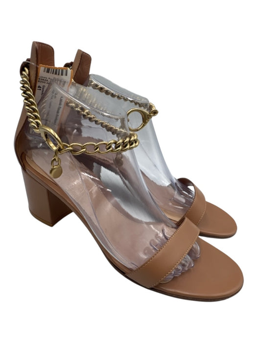 Gianvito Rossi Shoe Size 41 Nude Pink Leather Chainlink Sandals Nude Pink / 41
