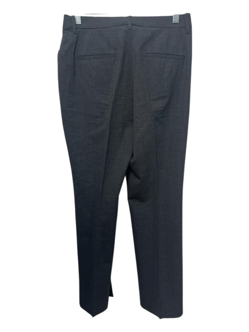 Theory Size 6 Dark Grey Trouser zip & hook closure Solid Straight Pants Dark Grey / 6