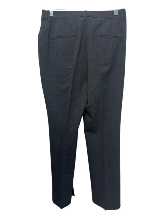 Theory Size 6 Dark Grey Trouser zip & hook closure Solid Straight Pants Dark Grey / 6