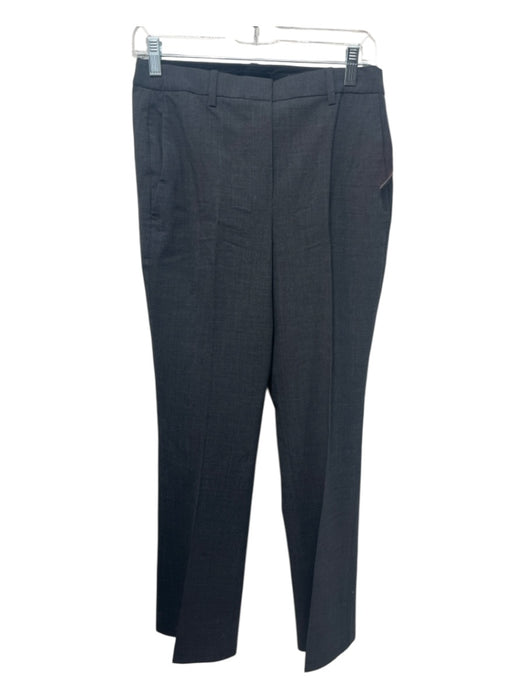 Theory Size 6 Dark Grey Trouser zip & hook closure Solid Straight Pants Dark Grey / 6