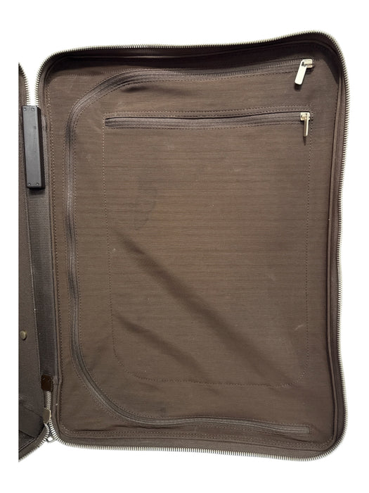 Louis Viuton Brown Print Coated Canvas Monogram Roller Luggage Brown Print