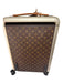 Louis Viuton Brown Print Coated Canvas Monogram Roller Luggage Brown Print