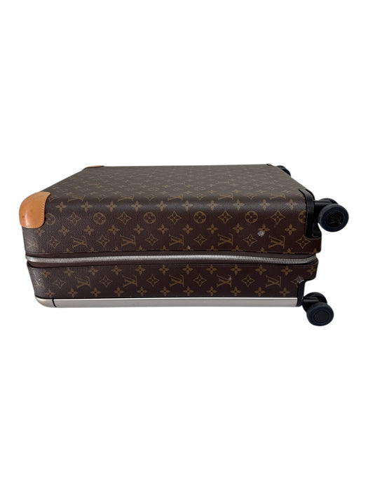 Louis Viuton Brown Print Coated Canvas Monogram Roller Luggage Brown Print