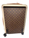 Louis Viuton Brown Print Coated Canvas Monogram Roller Luggage Brown Print