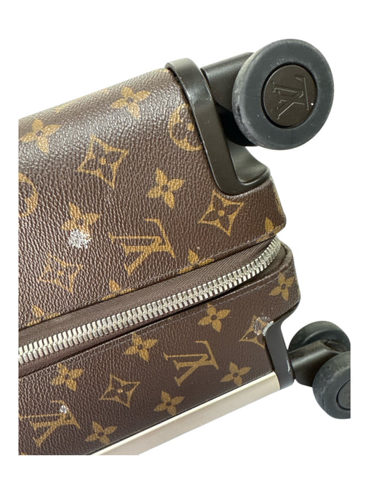 Louis Viuton Brown Print Coated Canvas Monogram Roller Luggage Brown Print