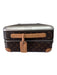 Louis Viuton Brown Print Coated Canvas Monogram Roller Luggage Brown Print