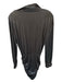 Norma kamali Size S Black Polyester Blend Long Sleeve Collar Gathered Dress Black / S