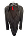 Norma kamali Size S Black Polyester Blend Long Sleeve Collar Gathered Dress Black / S