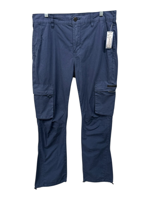 Hudson Size 32 Blue Cotton Blend Solid Cargo Pocket Khakis Men's Pants Blue / 32