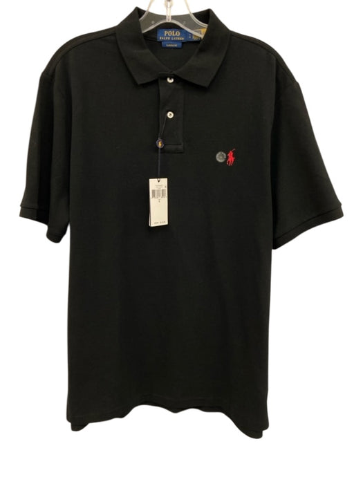 Polo Ralph Lauren NWT Size L Black Cotton Polo Men's Short Sleeve Black / L