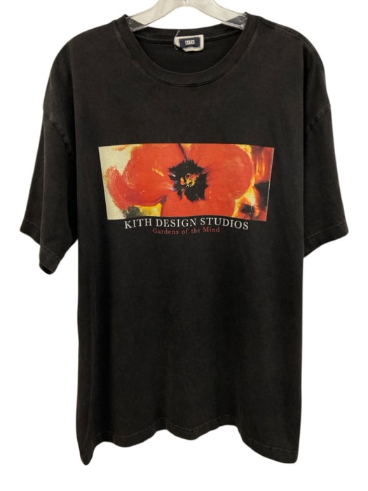 Kith Size L Gray Cotton Graphic T Shirt Men's Short Sleeve Gray / L