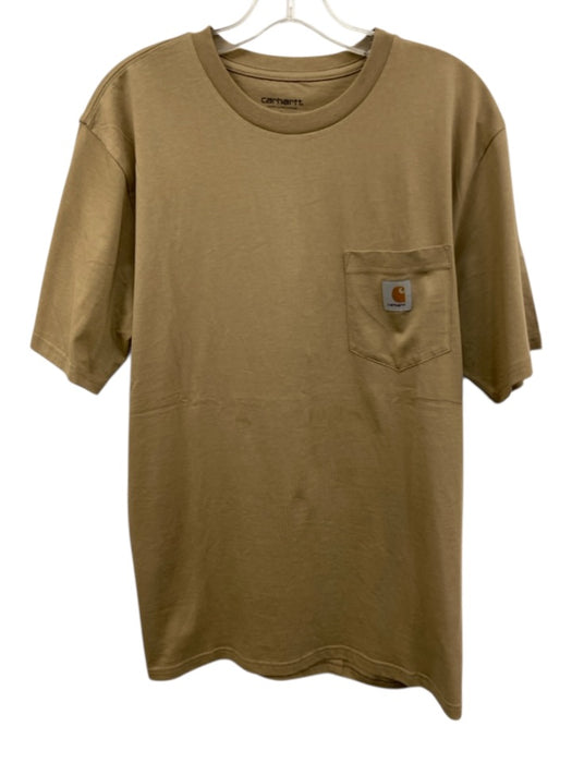 Carhartt Work In Progress NWT Size L Beige Cotton T Shirt Men's Short Sleeve Beige / L