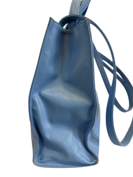 Telfar Cornflower Blue Leather Hand Strap Crossbody Strap Bag Cornflower Blue / L