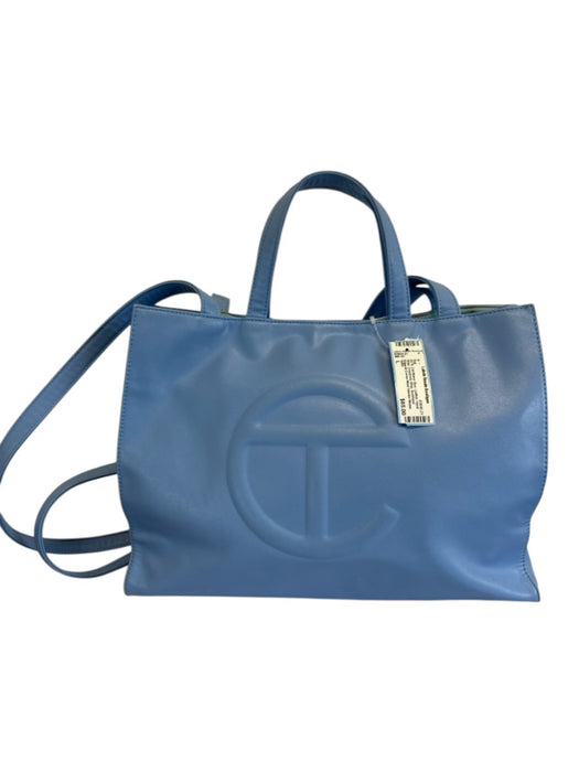 Telfar Cornflower Blue Leather Hand Strap Crossbody Strap Bag Cornflower Blue / L