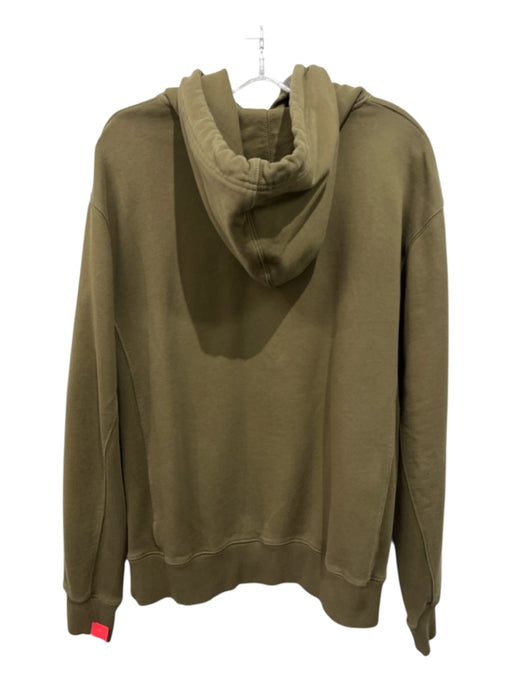 Helmut Lang Size L Olive Cotton logo Hoodie Men's Jacket Olive / L