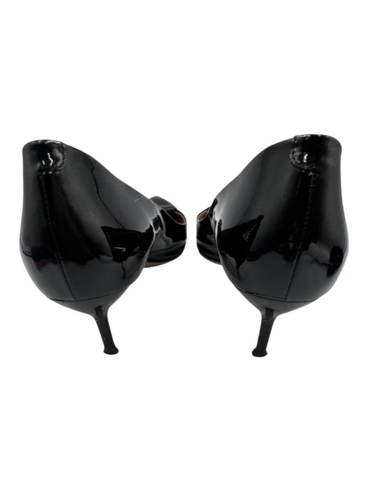 Gucci Shoe Size 39.5 Black Patent Leather Pointed Toe Bow Detail Pumps Black / 39.5