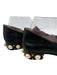 Gucci Shoe Size 39.5 Black Leather Pearl Embellishment Loafer Square Toe Shoes Black / 39.5
