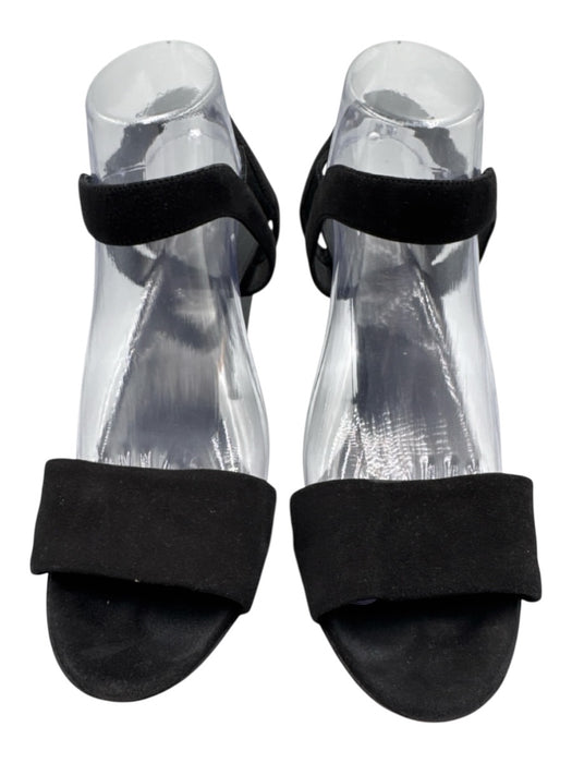 Gucci Shoe Size 39 Black Textile Suede Open Toe Sandals Black / 39