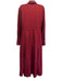 Gucci Size 46 Burgundy Silk Twill Horsebit Neck Tie Button Up & Collar Dress Burgundy / 46