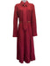 Gucci Size 46 Burgundy Silk Twill Horsebit Neck Tie Button Up & Collar Dress Burgundy / 46