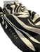 Gucci Black & Cream Silk Square Tiger Rolled Edges scarf Black & Cream / Medium