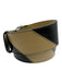 Gucci Gold, Black & Tan Leather GG Buckle Color Block Wide Belts Gold, Black & Tan / M