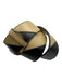 Gucci Gold, Black & Tan Leather GG Buckle Color Block Wide Belts Gold, Black & Tan / M