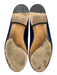 Gucci Shoe Size 40 royal blue & gold Leather Velvet Round Horse Bit Loafer Flats royal blue & gold / 40