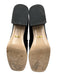 Gucci Shoe Size 40 Black & Gold Leather Square Toe Platform Horse Bit Flats Black & Gold / 40