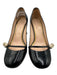 Gucci Shoe Size 39.5 Black, White & Gold Patent Leather Round Square Toe Pumps Black, White & Gold / 39.5