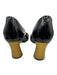 Gucci Shoe Size 39.5 Black, White & Gold Patent Leather Round Square Toe Pumps Black, White & Gold / 39.5