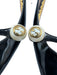 Gucci Shoe Size 39.5 Black, White & Gold Patent Leather Round Square Toe Pumps Black, White & Gold / 39.5