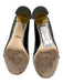 Gucci Shoe Size 39.5 Black, White & Gold Patent Leather Round Square Toe Pumps Black, White & Gold / 39.5