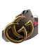 Gucci Taupe Leather Thin Gold Hardware Logo Buckle Belts Taupe / L