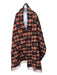 Gucci Black, Tan & Red Wool Blend Plaid Guccissima Fringe Detail Shawl scarf Black, Tan & Red / Large