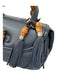Gucci Navy Pebble Leather Bamboo Accent Removeable Shoulder Strap Satchel Bag Navy / Medium