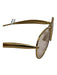 Bottega Veneta Gold Gold Tone Metal Tinted Aviator Sunglasses Gold