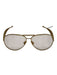 Bottega Veneta Gold Gold Tone Metal Tinted Aviator Sunglasses Gold