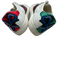 Gucci Shoe Size 39 White, Red, Green Leather Lace Up Floral Applique Sneakers White, Red, Green / 39
