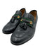 Gucci Shoe Size 40 Black Leather Web Stripe Closed Toe Loafer Stacked Sole Shoes Black / 40