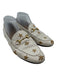 Gucci Shoe Size 40 Cream & Gold Leather Embroidered Gold Hardware BEES Shoes Cream & Gold / 40