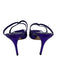 Jimmy Choo Shoe Size 39.5 Purple Leather Metallic Mule Stiletto Sandals Purple / 39.5