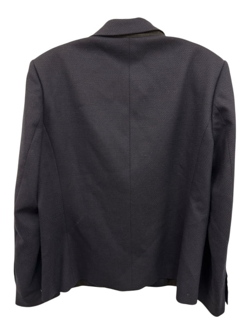 Gucci Size 48 Navy Wool Blend Long Sleeve 1 Button Blazer Navy / 48