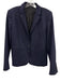 Gucci Size 48 Navy Wool Blend Long Sleeve 1 Button Blazer Navy / 48