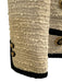 Gucci Size 46 Cream Beige & Black Cotton Blend Tweed Contrast Trim Jacket Cream Beige & Black / 46