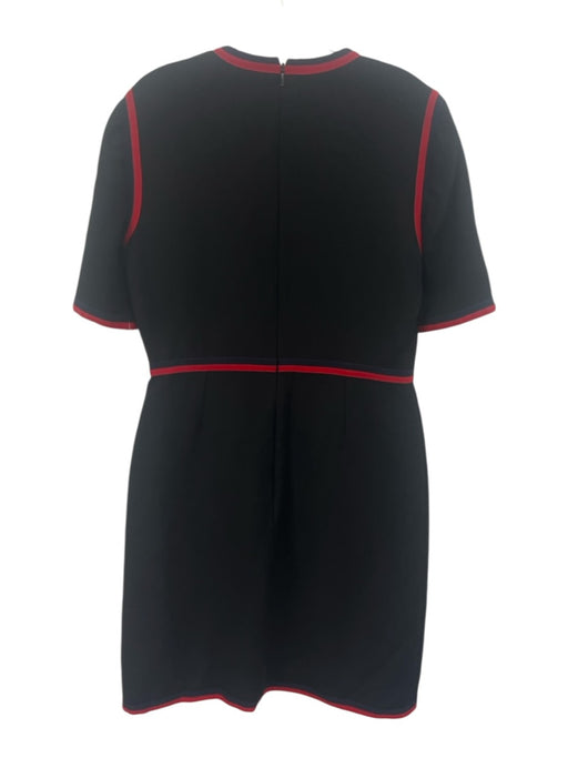 Gucci Size 48 Black, navy blue & red Wool & Silk Short Sleeve Dress Black, navy blue & red / 48