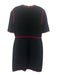 Gucci Size 48 Black, navy blue & red Wool & Silk Short Sleeve Dress Black, navy blue & red / 48