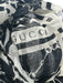 Gucci Cream White & Black Bamboo Detail Triangle Horsebit Accent Cheche scarf Cream White & Black